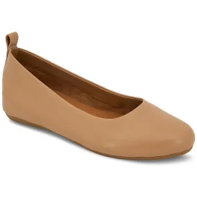 André Assous Womens Nalah Leather Slip-On Ballet Flats