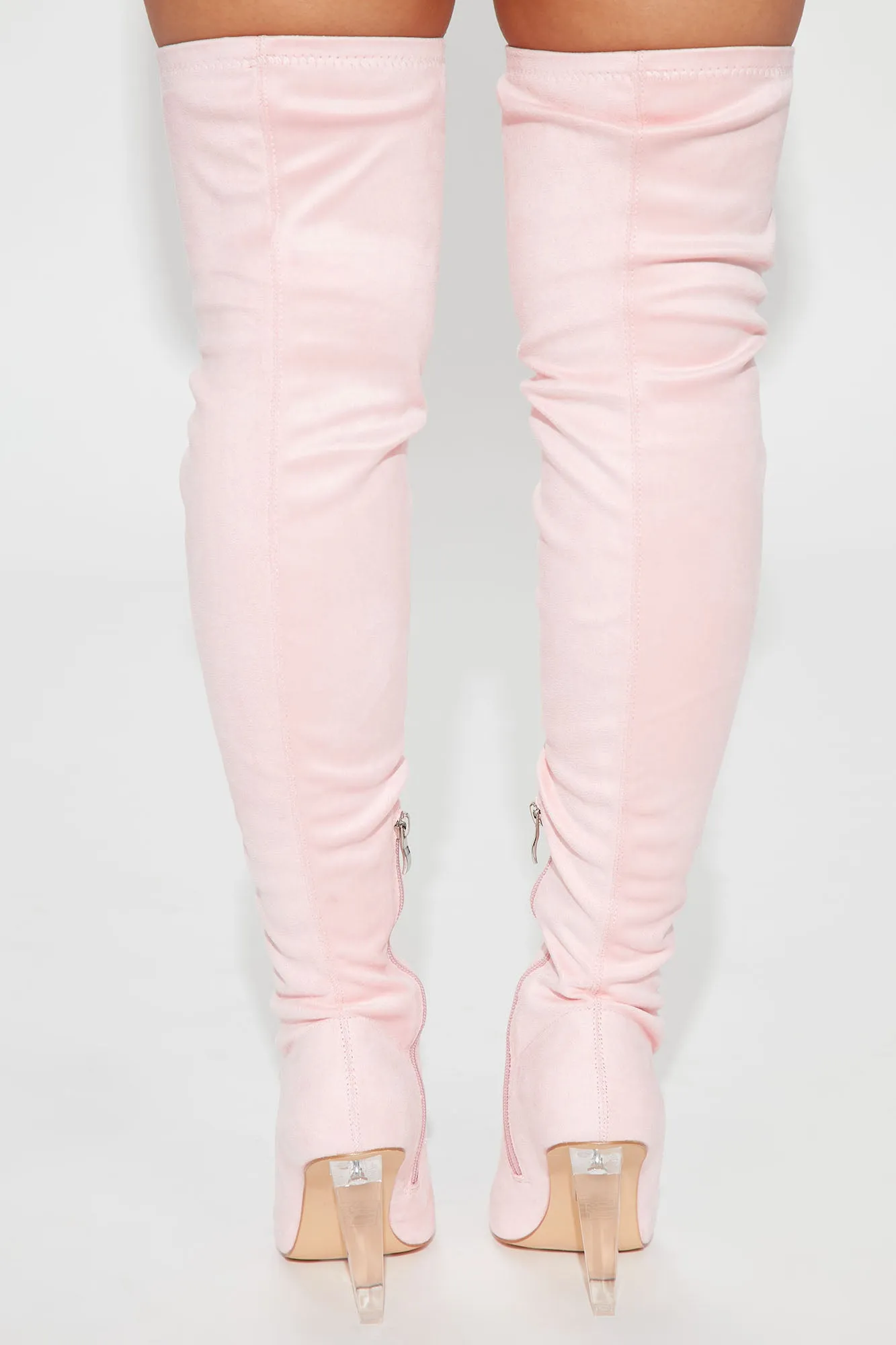 Billie Over The Knee Boots - Pink