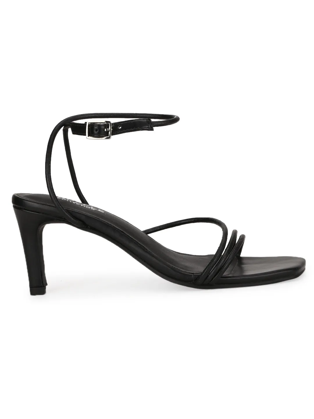 Black PU Strappy Stiletto Sandals (TC-ST-1231-BLKPU)