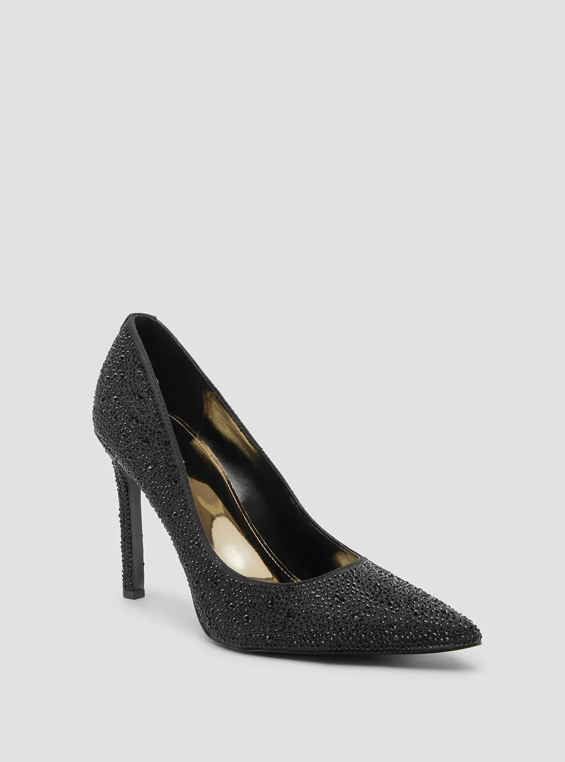 Black Seannie Embellished Pumps