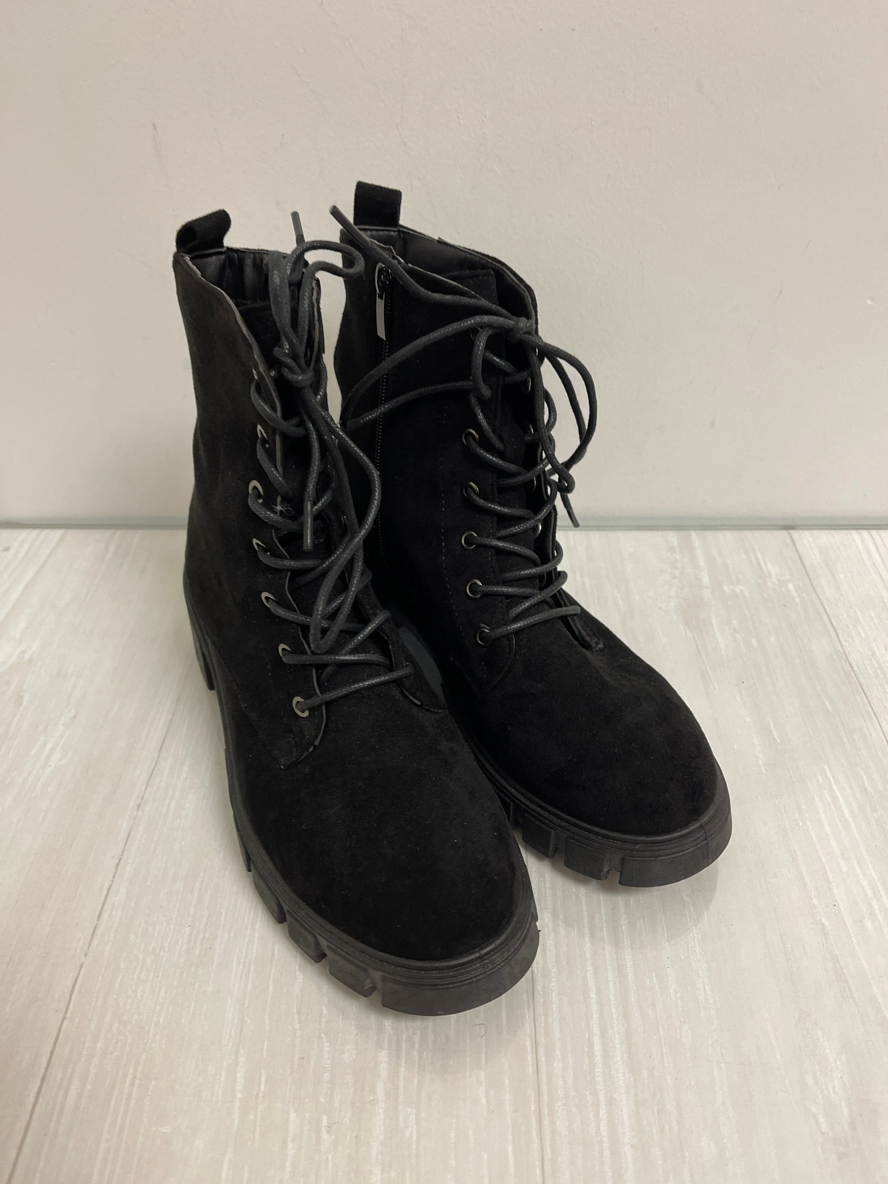 Boots Combat By Top Moda In Black, Size: 10