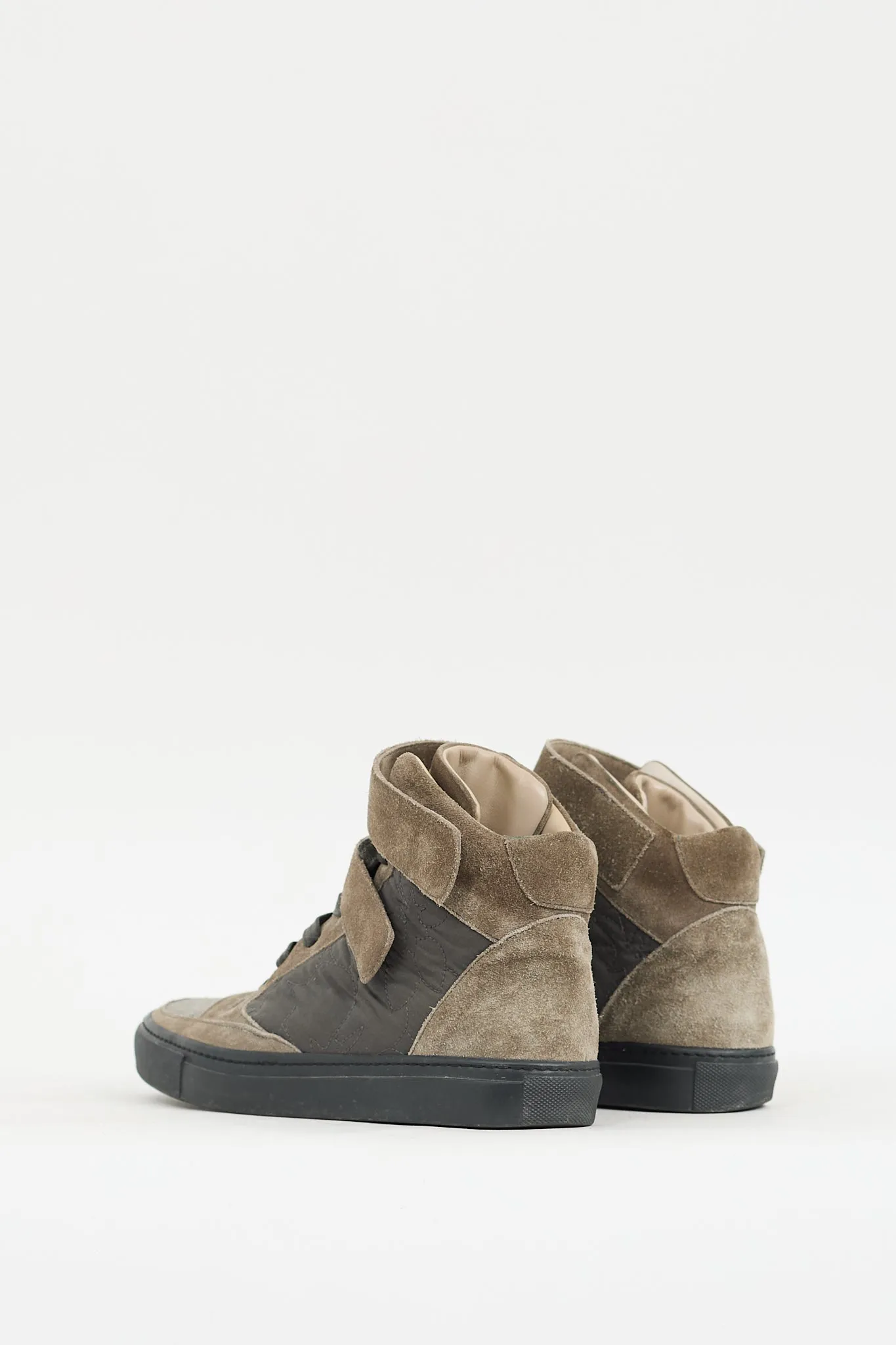 Brown Suede Monili High Top Sneaker