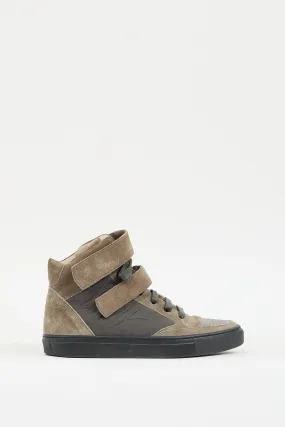 Brown Suede Monili High Top Sneaker