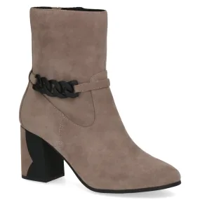 Caprice Womens Boots 25342 Taupe Suede