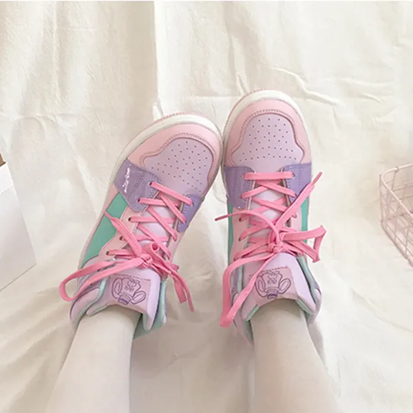 Chic Macarons High-Top Sneakers AD10240