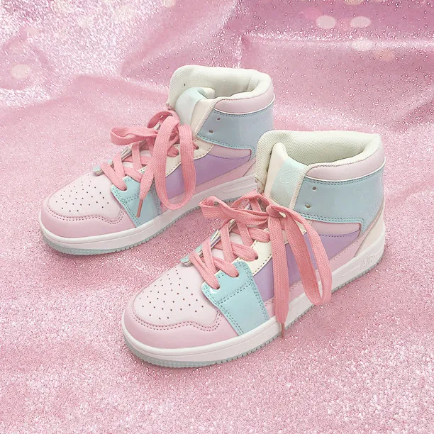 Chic Macarons High-Top Sneakers AD10240