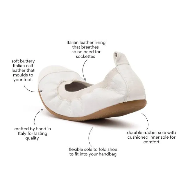 Clara - Ivory Ballet Flat