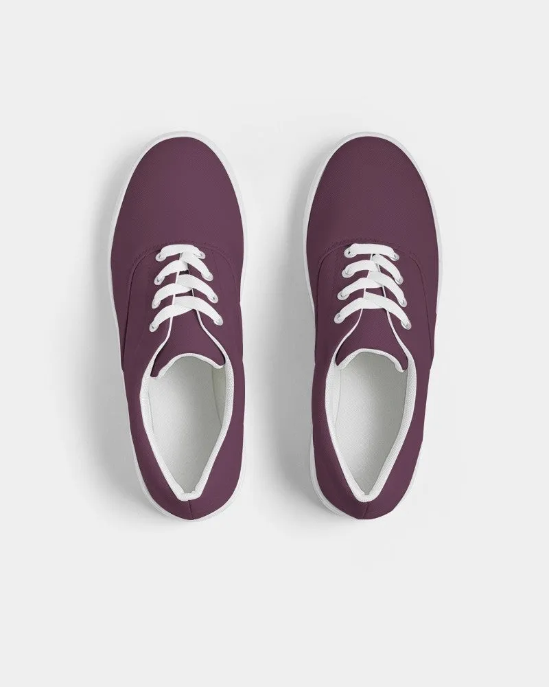 Dark Magenta Women's Canvas Sneakers | Women's | Dark Pastel Magenta | C0M60Y0K80