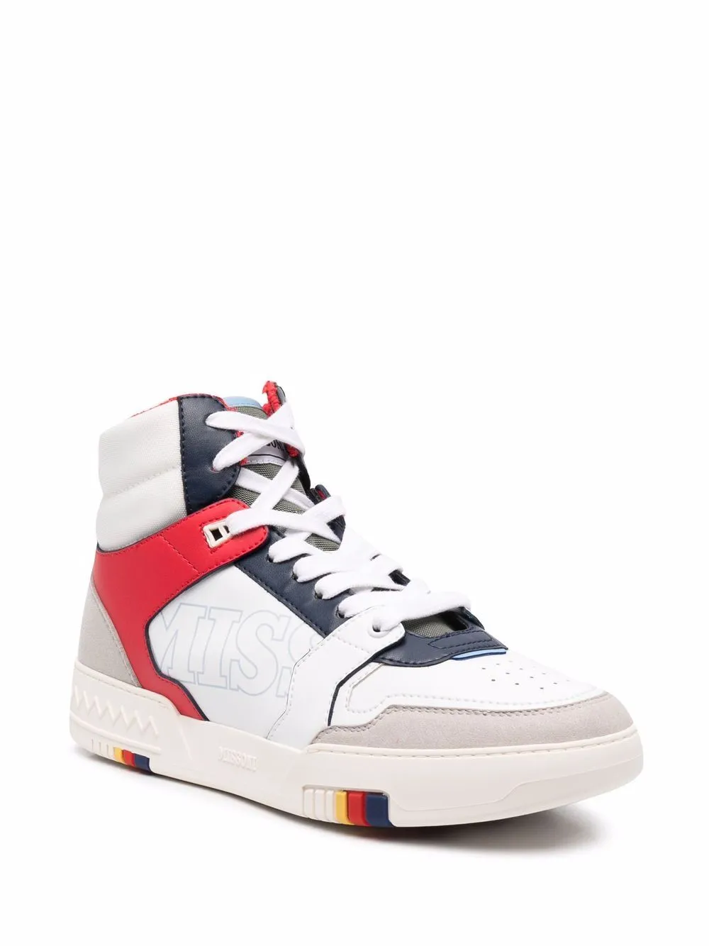 High-Top Panelled Sneakers