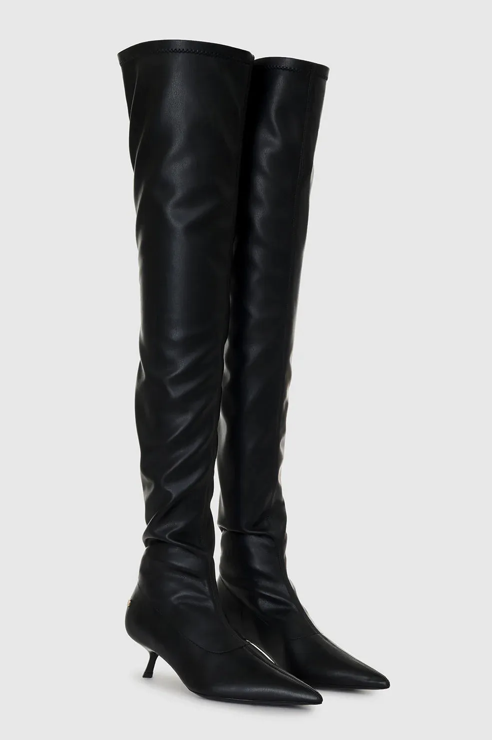 Hilda Over The Knee Boots - Black