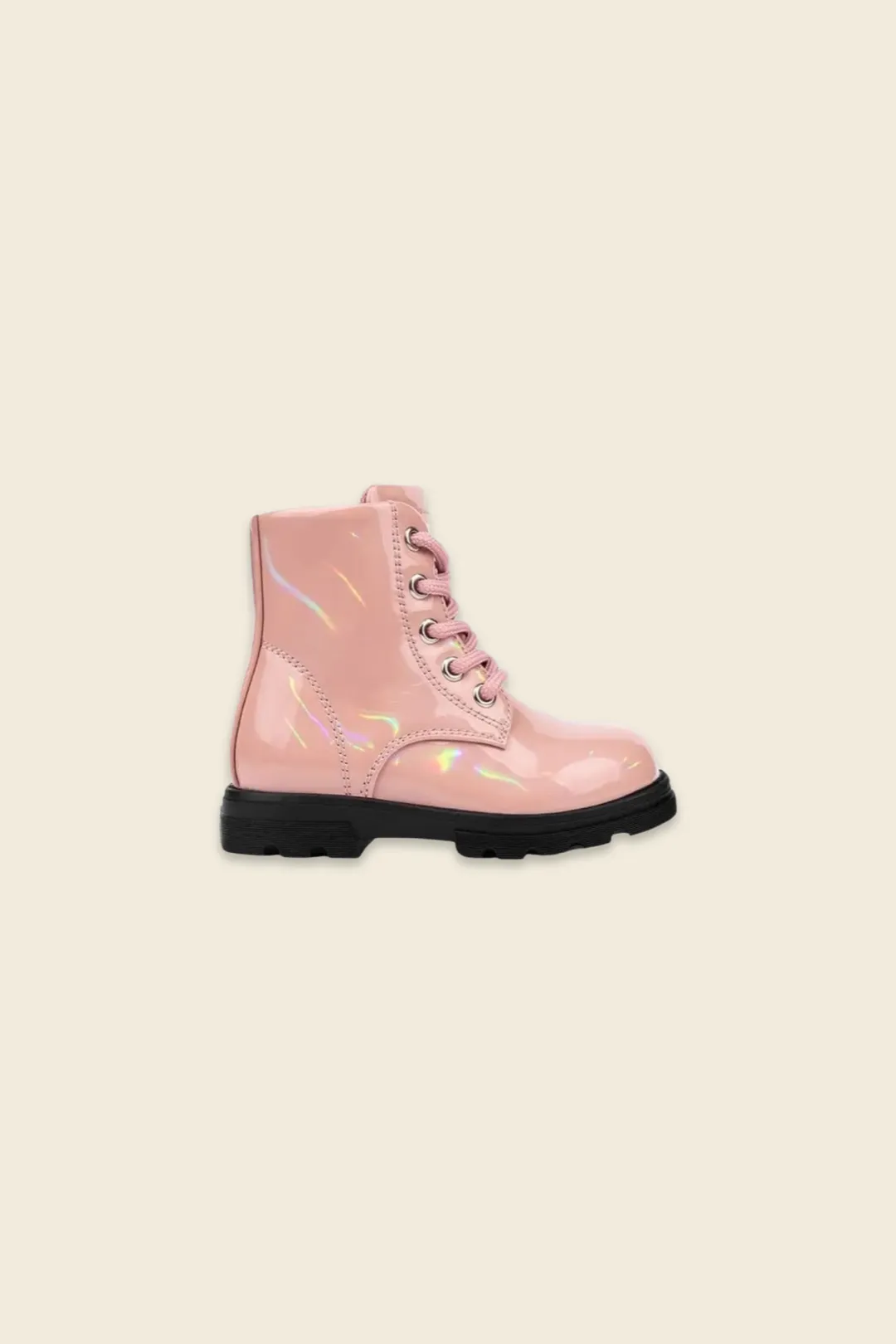 IRIDESCENT COMBAT BOOTS