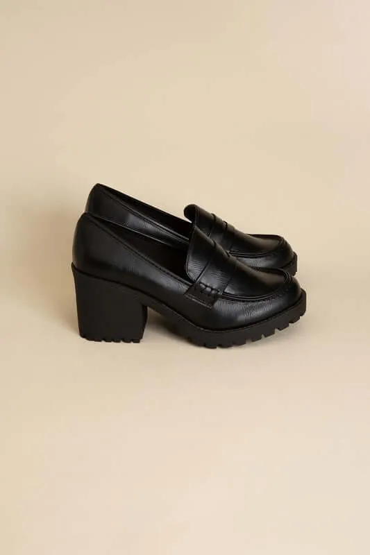 KINDER Block Heel Loafer