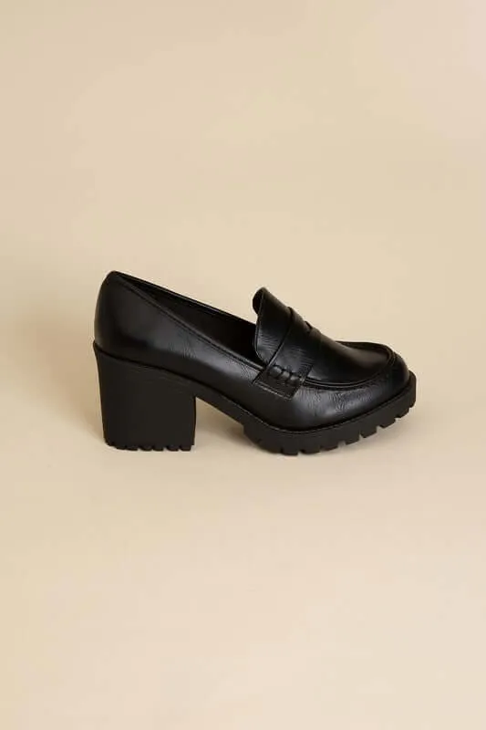 KINDER Block Heel Loafer