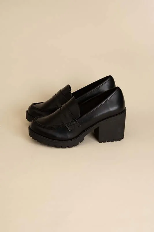 KINDER Block Heel Loafer