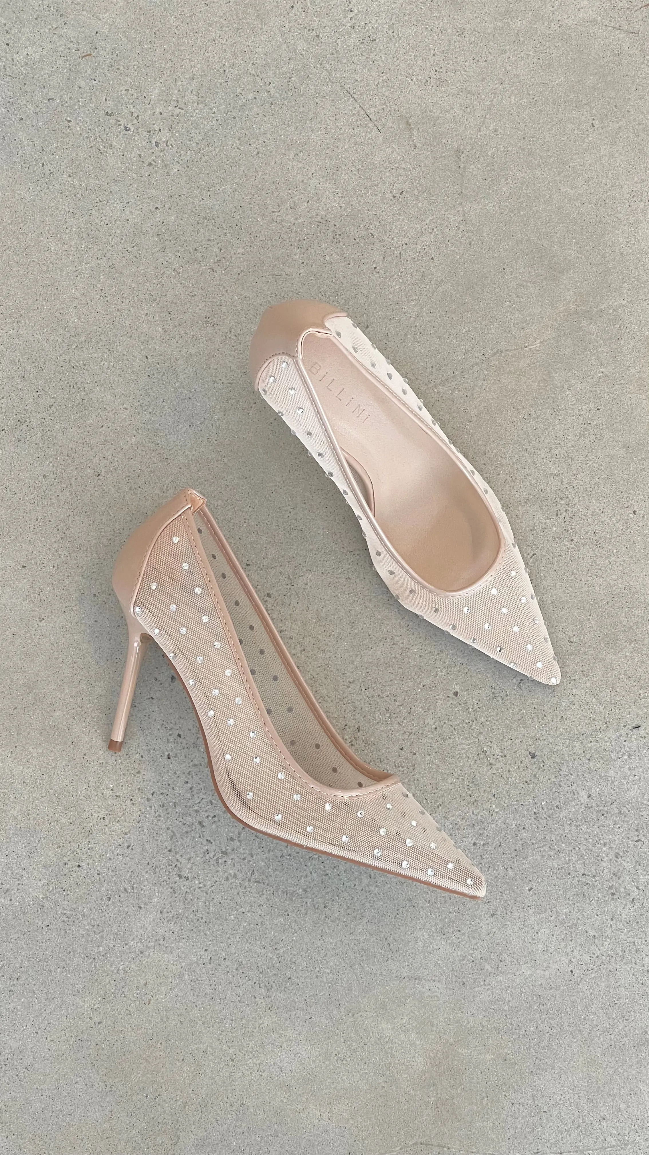 Lee Heels - Petal Mesh Diamante