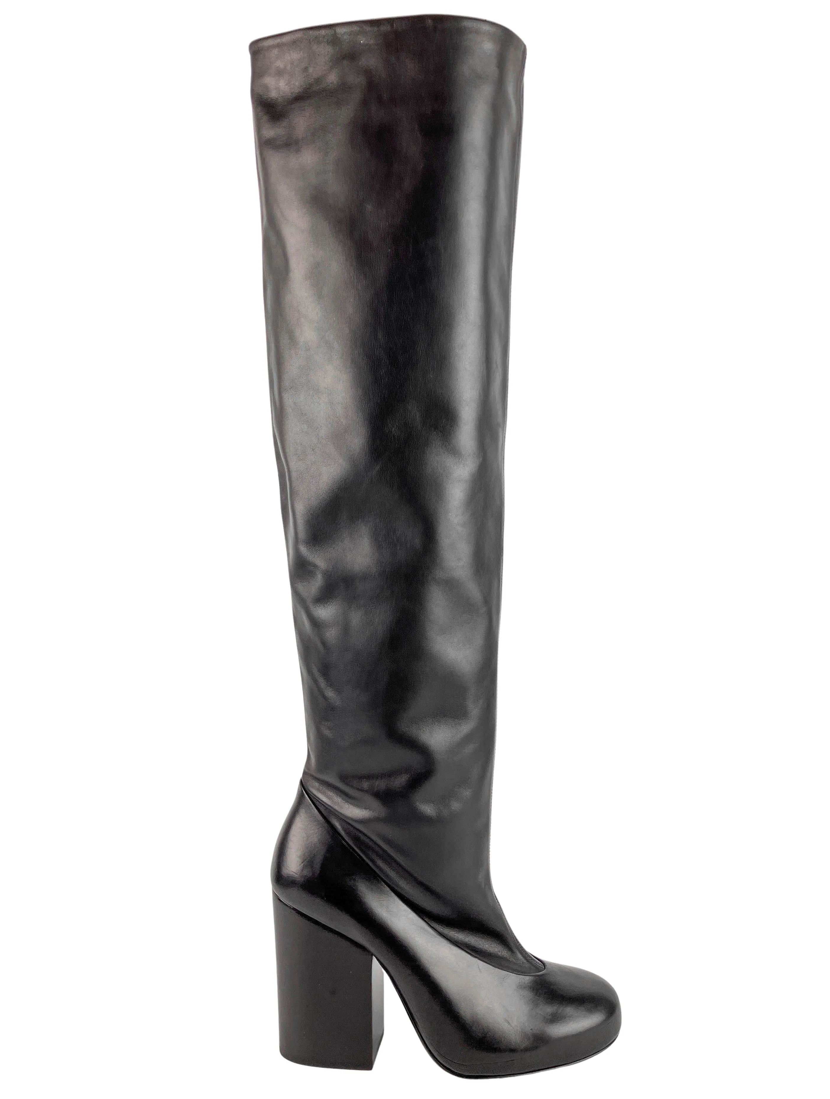 Lemaire Over-the-Knee Boots in Black