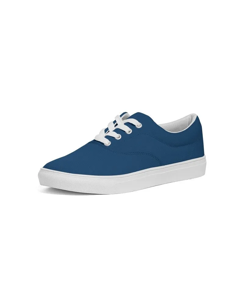 Medium Dark Blue Women's Canvas Sneakers | Women's | Medium Dark Pure Blue | C100M50Y0K60