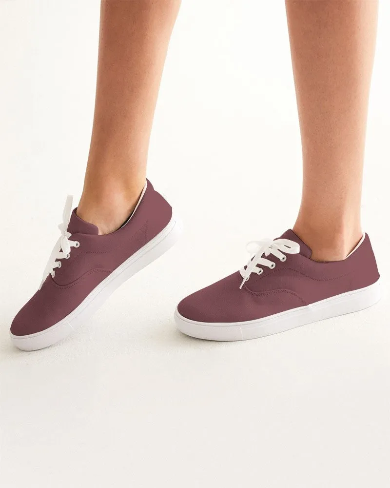 Medium Dark Pink Women's Canvas Sneakers | Women's | Medium Dark Pastel Pink | C0M60Y30K60