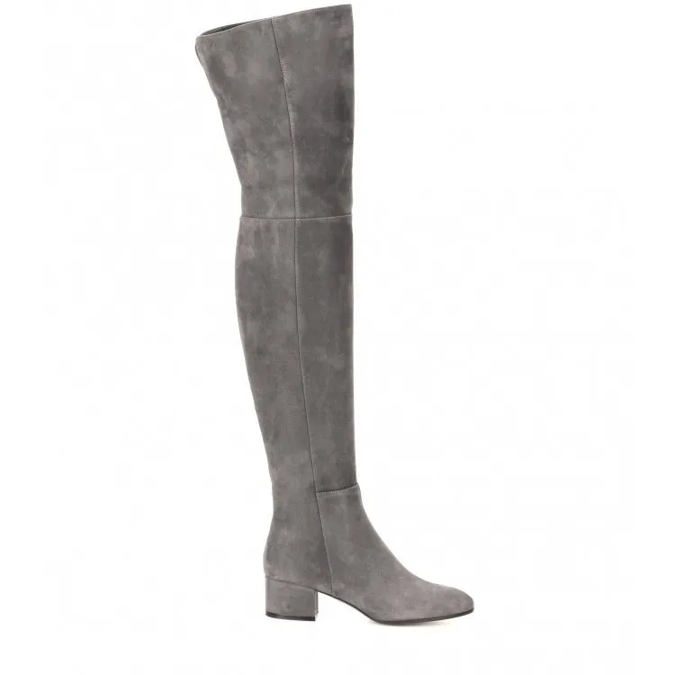 Mid-heel over the knee boots