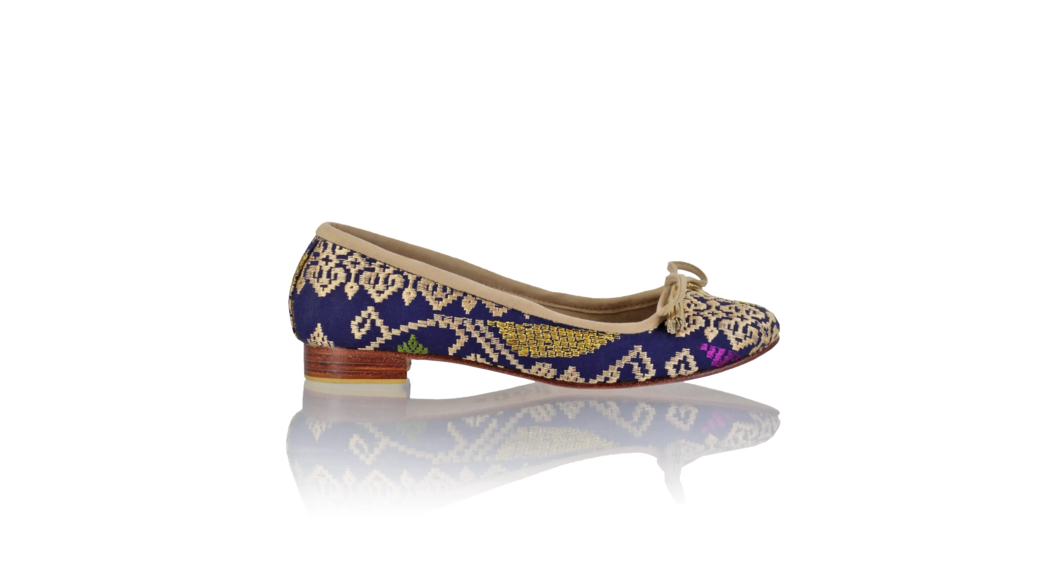 Noemi 20mm Ballet - Dark Blue Songket