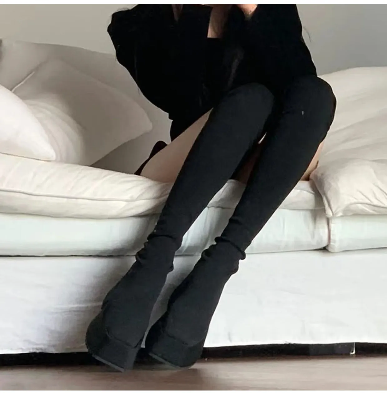 Nova-101 Over-The-Knee Creeper Boots