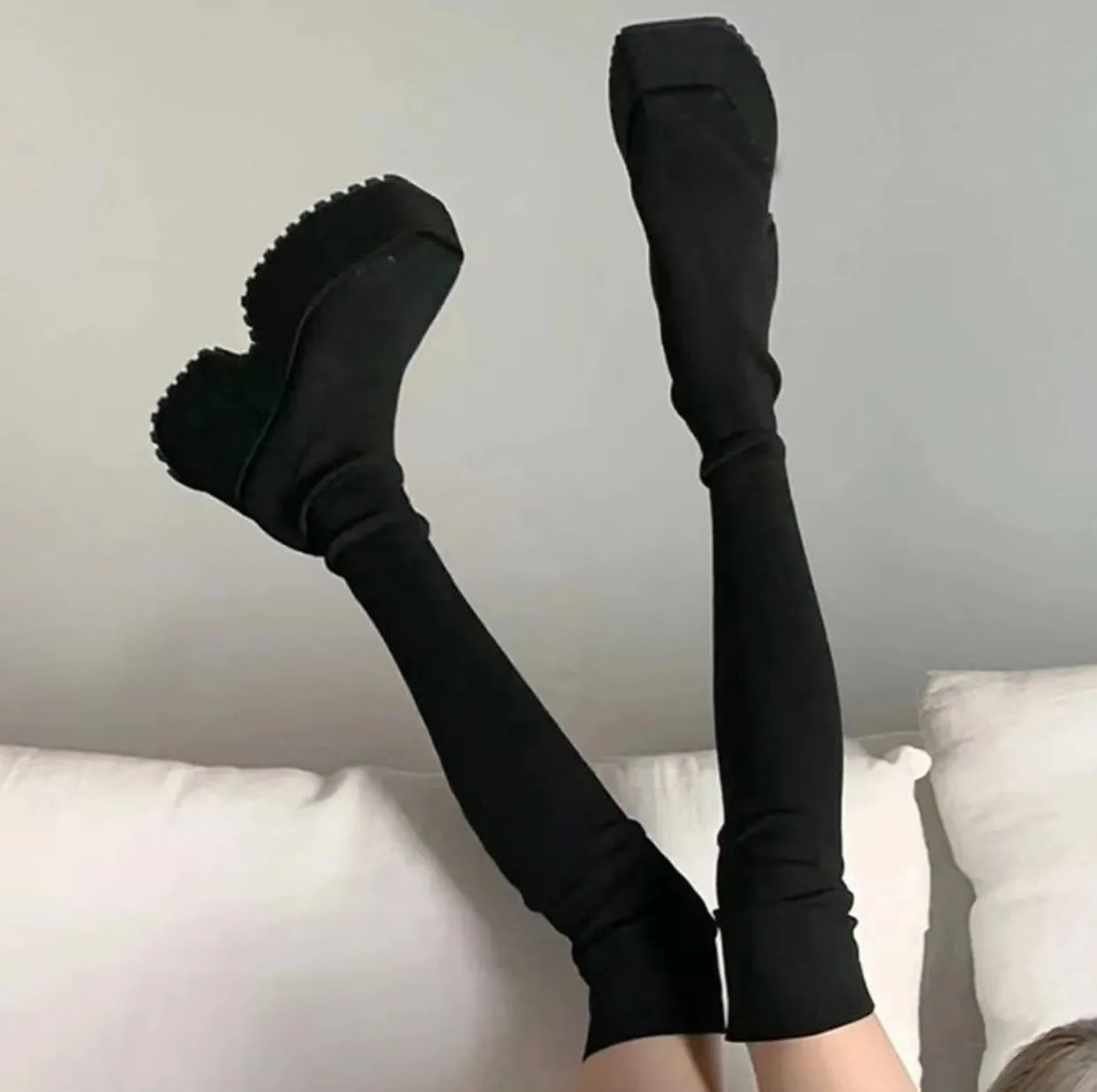 Nova-101 Over-The-Knee Creeper Boots