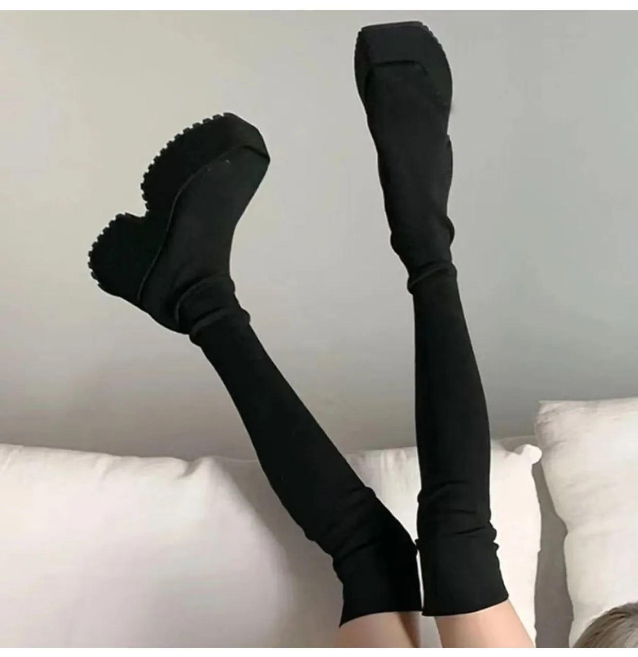 Nova-101 Over-The-Knee Creeper Boots