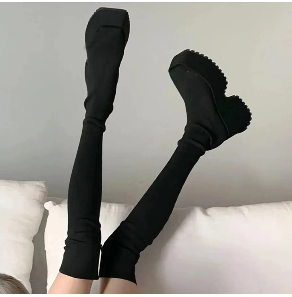 Nova-101 Over-The-Knee Creeper Boots