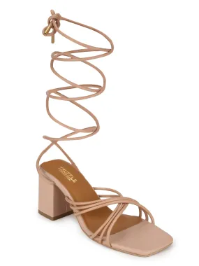 Nude PU Strappy Block Heel Sandals (TC-ST-1235-NUDPU)