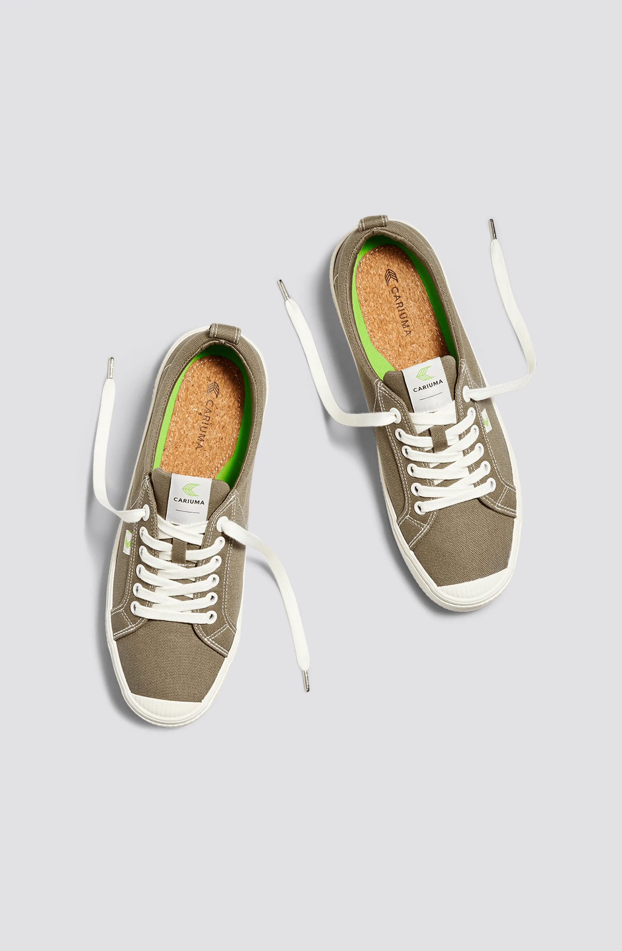 OCA Low Burnt Sand Canvas Contrast Thread Sneaker Women