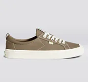 OCA Low Burnt Sand Canvas Contrast Thread Sneaker Women