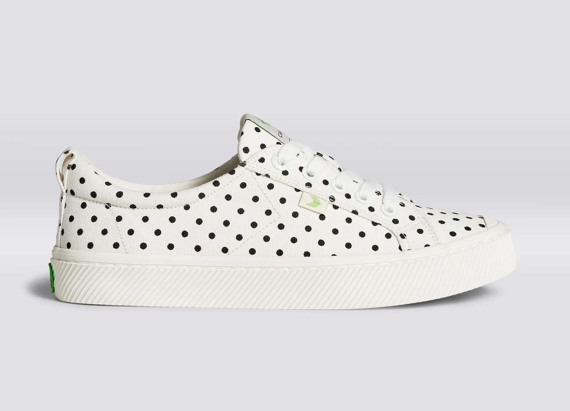 OCA Low White Polka Dots Canvas Sneaker Women