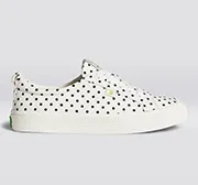 OCA Low White Polka Dots Canvas Sneaker Women