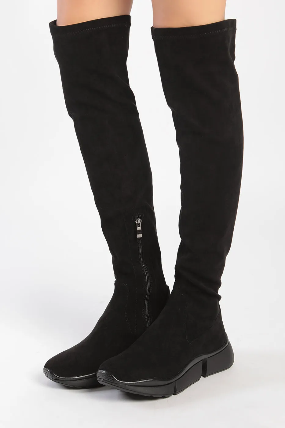 Over-the-Knee Stretch Boots