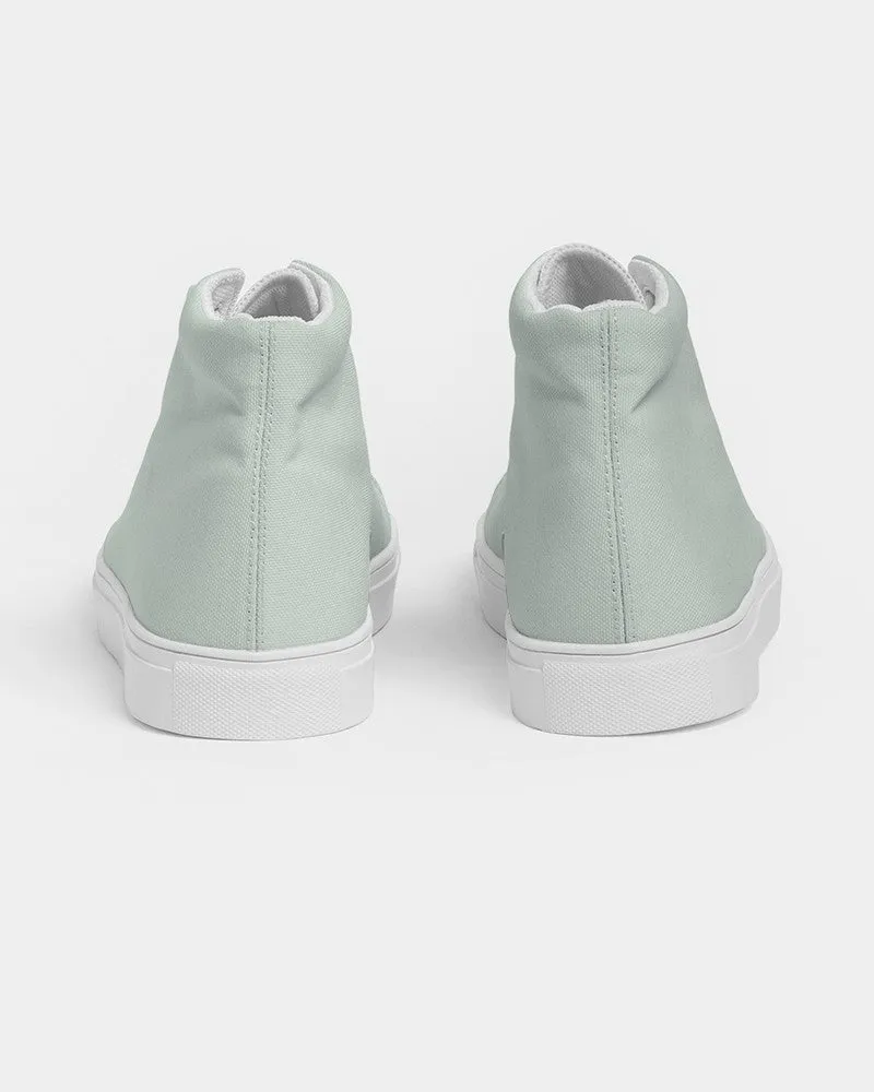 Pale Green Women's High-top Canvas Sneakers | Women's | Bright Pale Green | C10M0Y10K0