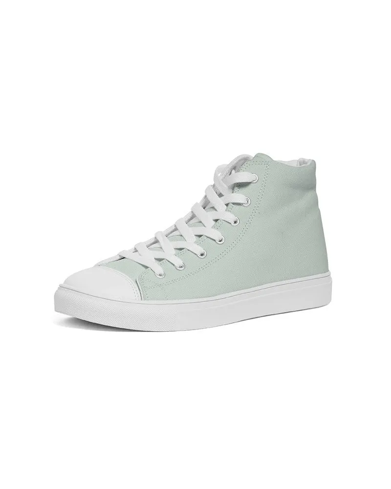 Pale Green Women's High-top Canvas Sneakers | Women's | Bright Pale Green | C10M0Y10K0