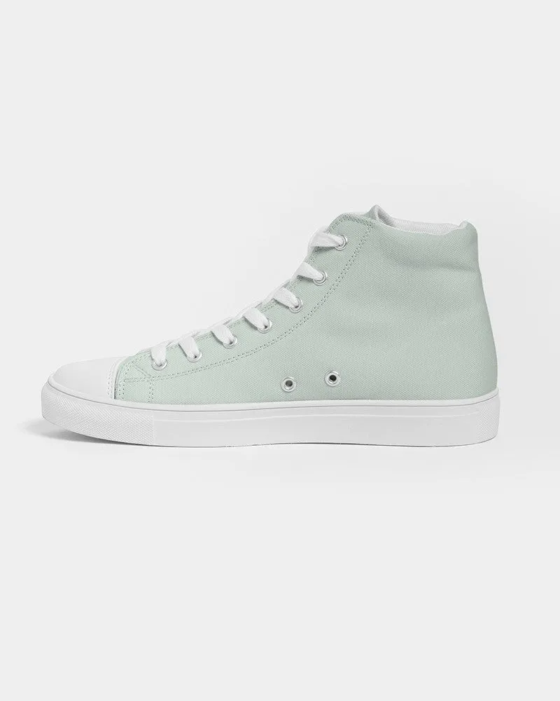 Pale Green Women's High-top Canvas Sneakers | Women's | Bright Pale Green | C10M0Y10K0