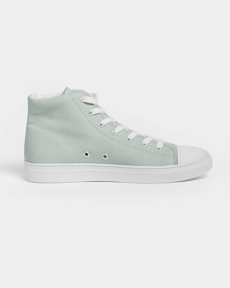 Pale Green Women's High-top Canvas Sneakers | Women's | Bright Pale Green | C10M0Y10K0