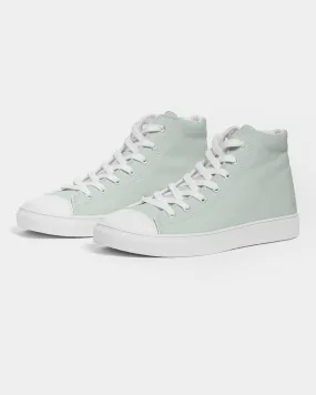 Pale Green Women's High-top Canvas Sneakers | Women's | Bright Pale Green | C10M0Y10K0