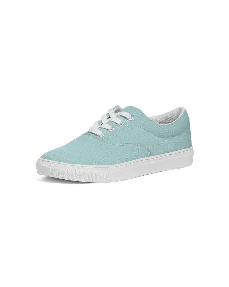 Pale Pastel Blue Cool Green Men's Canvas Sneakers | Men's | Bright Pale Pastel Blue Cool Green | C30M0Y15K0