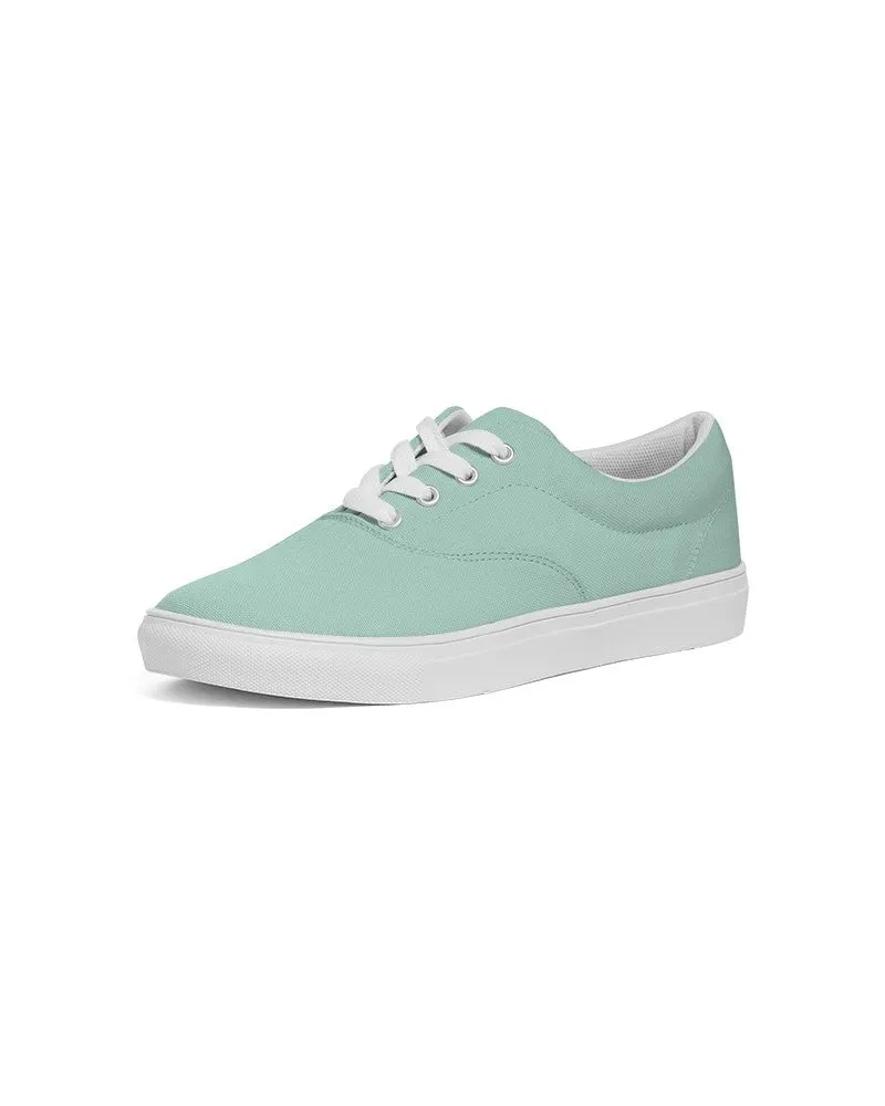 Pale Pastel Cool Green Men's Canvas Sneakers | Men's | Bright Pale Pastel Cool Green | C30M0Y22K0