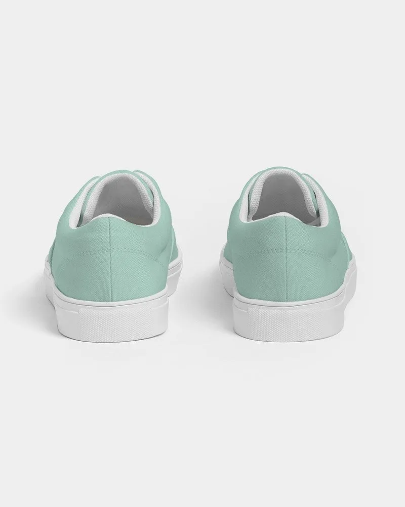 Pale Pastel Cool Green Men's Canvas Sneakers | Men's | Bright Pale Pastel Cool Green | C30M0Y22K0