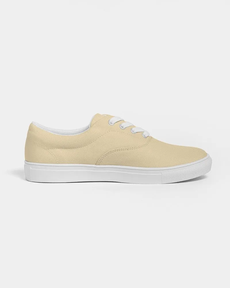 Pale Pastel Orange Yellow Women's Canvas Sneakers | Women's | Bright Pale Pastel Orange Yellow | C0M8Y30K0