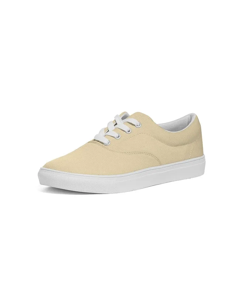 Pale Pastel Orange Yellow Women's Canvas Sneakers | Women's | Bright Pale Pastel Orange Yellow | C0M8Y30K0