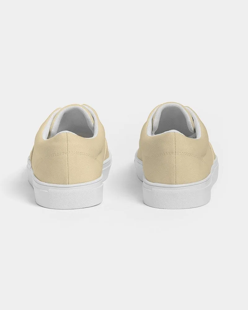 Pale Pastel Orange Yellow Women's Canvas Sneakers | Women's | Bright Pale Pastel Orange Yellow | C0M8Y30K0