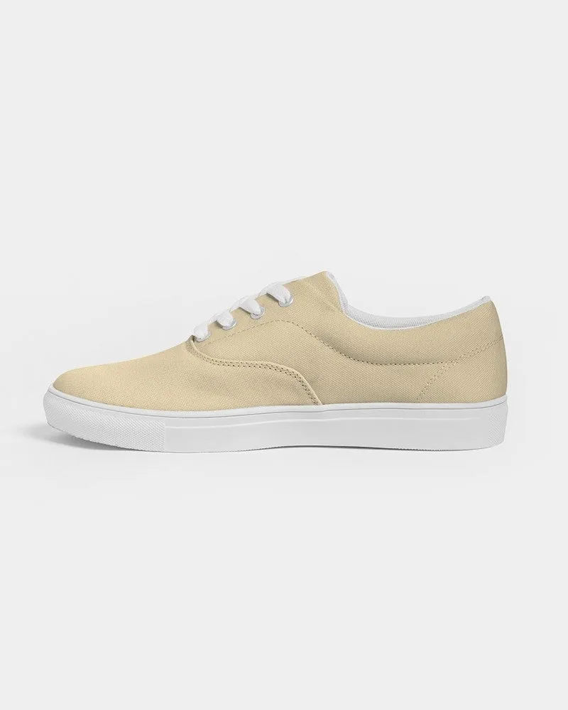 Pale Pastel Orange Yellow Women's Canvas Sneakers | Women's | Bright Pale Pastel Orange Yellow | C0M8Y30K0