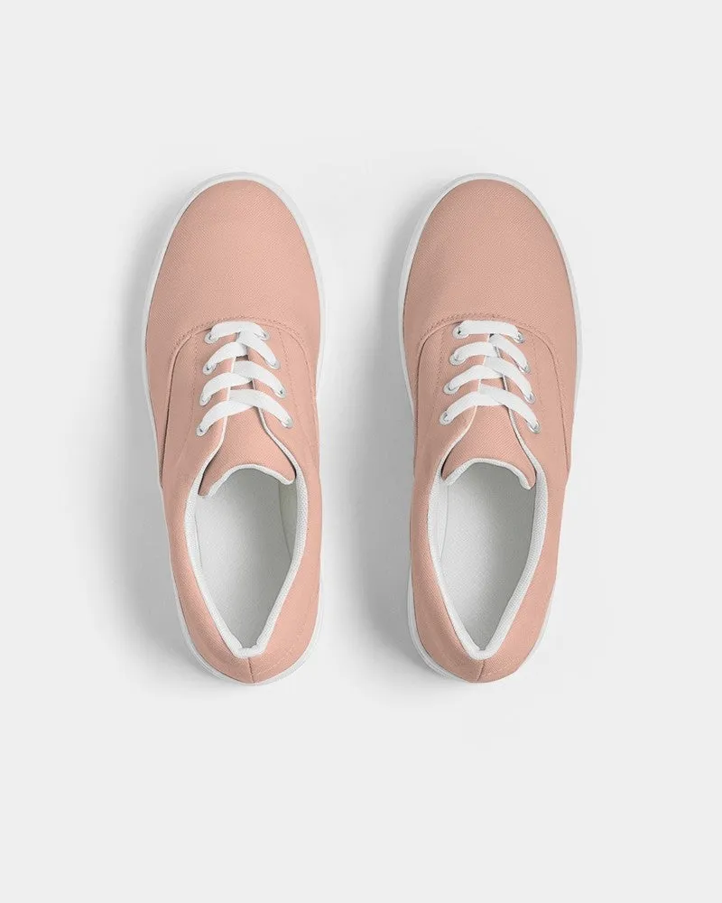 Pale Pastel Red Women's Canvas Sneakers | Women's | Bright Pale Pastel Red | C0M30Y30K0