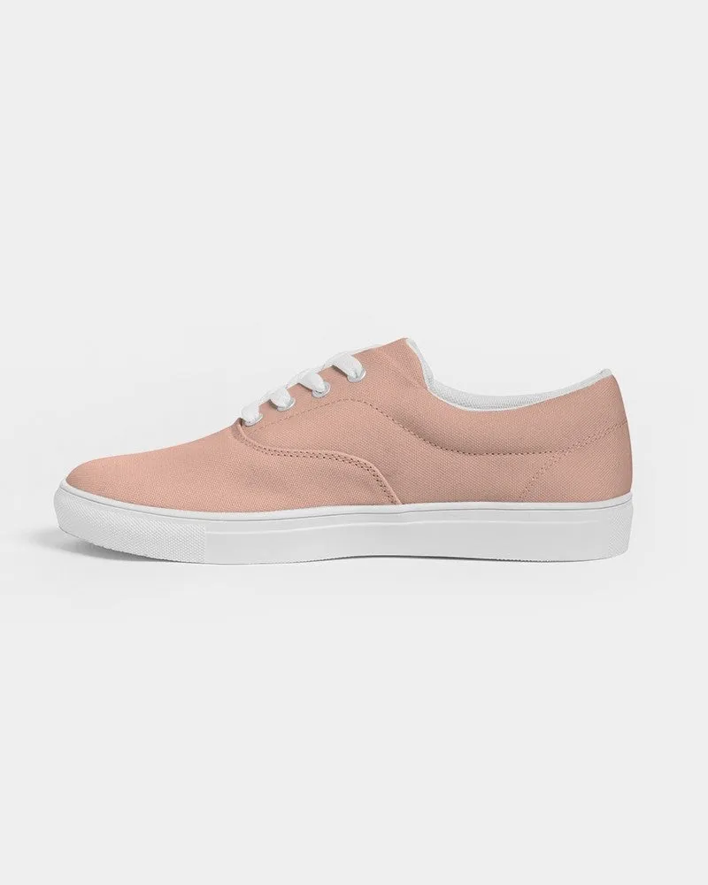 Pale Pastel Red Women's Canvas Sneakers | Women's | Bright Pale Pastel Red | C0M30Y30K0