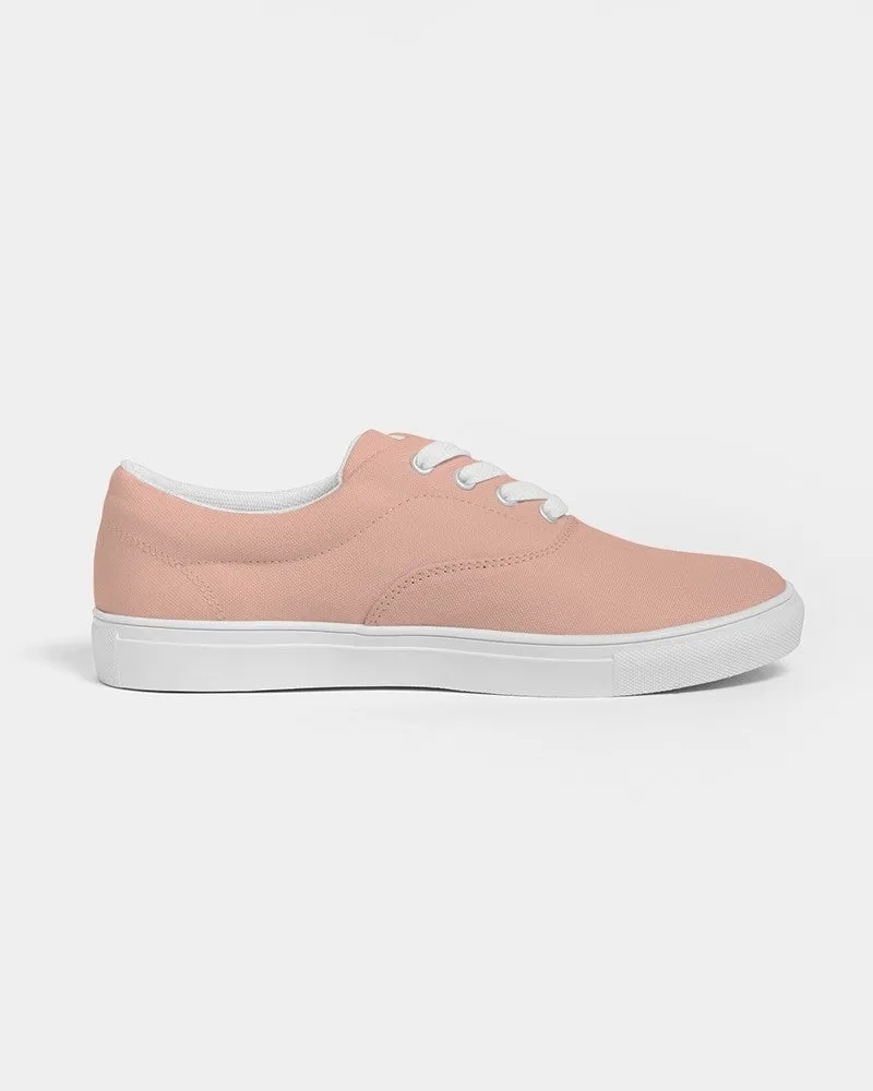 Pale Pastel Red Women's Canvas Sneakers | Women's | Bright Pale Pastel Red | C0M30Y30K0