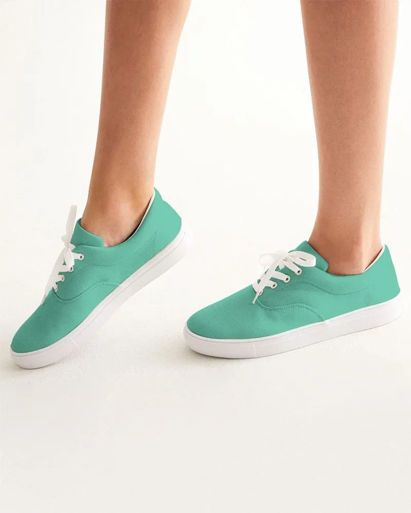 Pastel Cool Green Women's Canvas Sneakers | Women's | Bright Pastel Cool Green | C60M0Y45K0